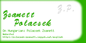 zsanett polacsek business card